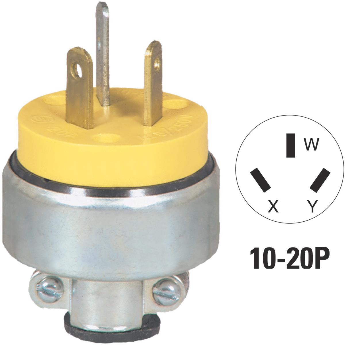 3-WIRE GROUNDED PLUG