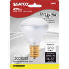 Satco 40W Frosted Intermediate Base R14 Reflector Incandescent Floodlight Light Bulb Image 1