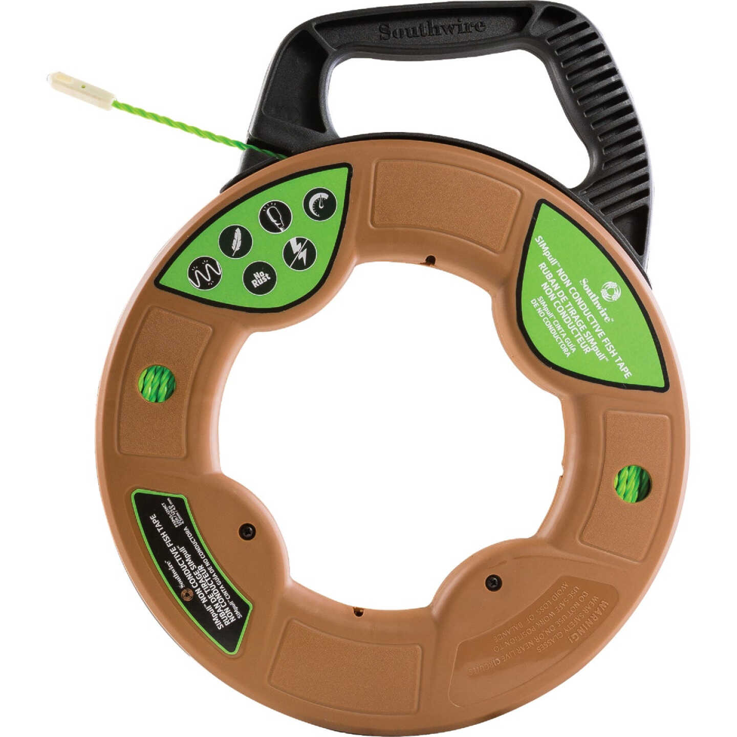 Southwire SIMpull 4.5mm W. x 125 Ft. L. Polymer Fish Tape Image 1