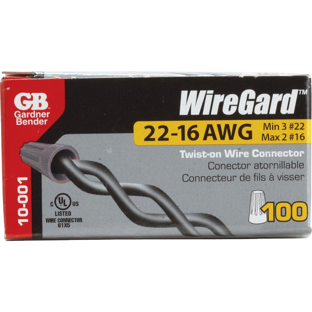 Gardner Bender WingGard Miniature Gray 22 AWG to 16 AWG Wire Connector (100-Pack) Image 2