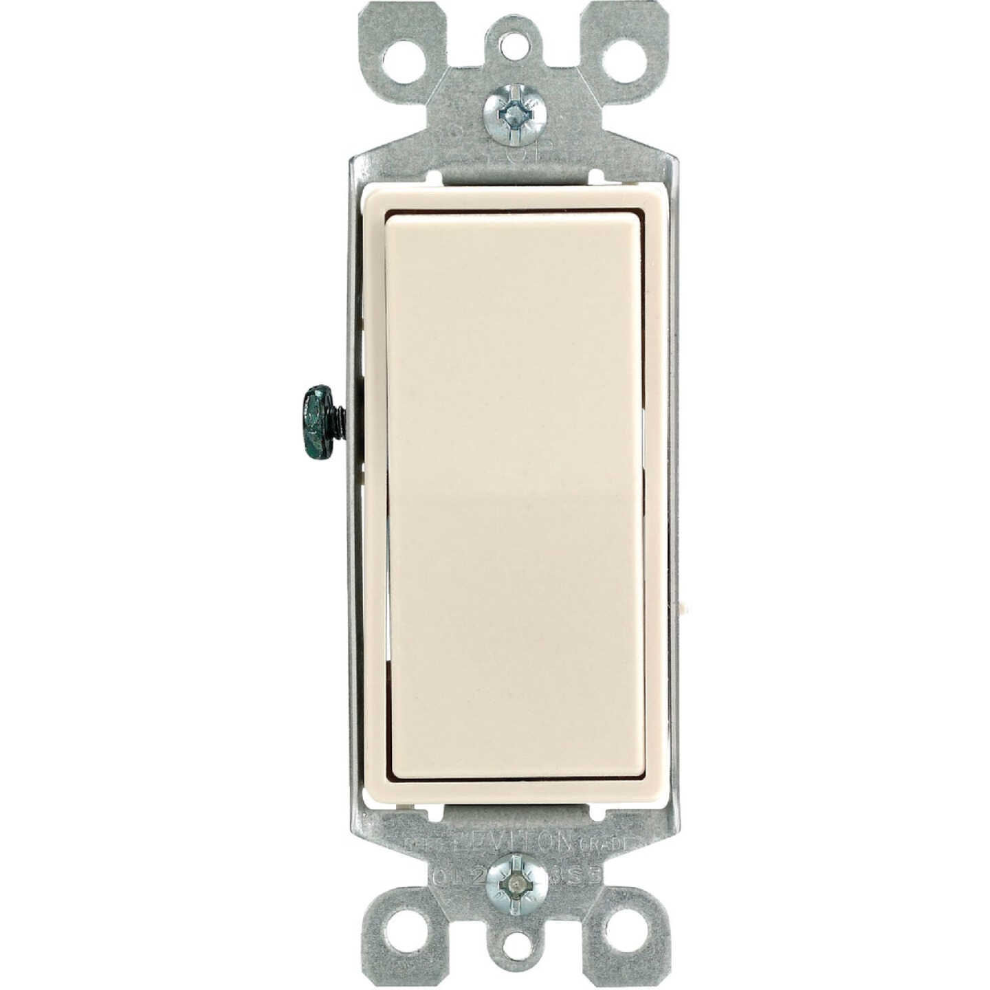 Leviton Residential 15A Light Almond Grounded 4-Way Switch Image 1