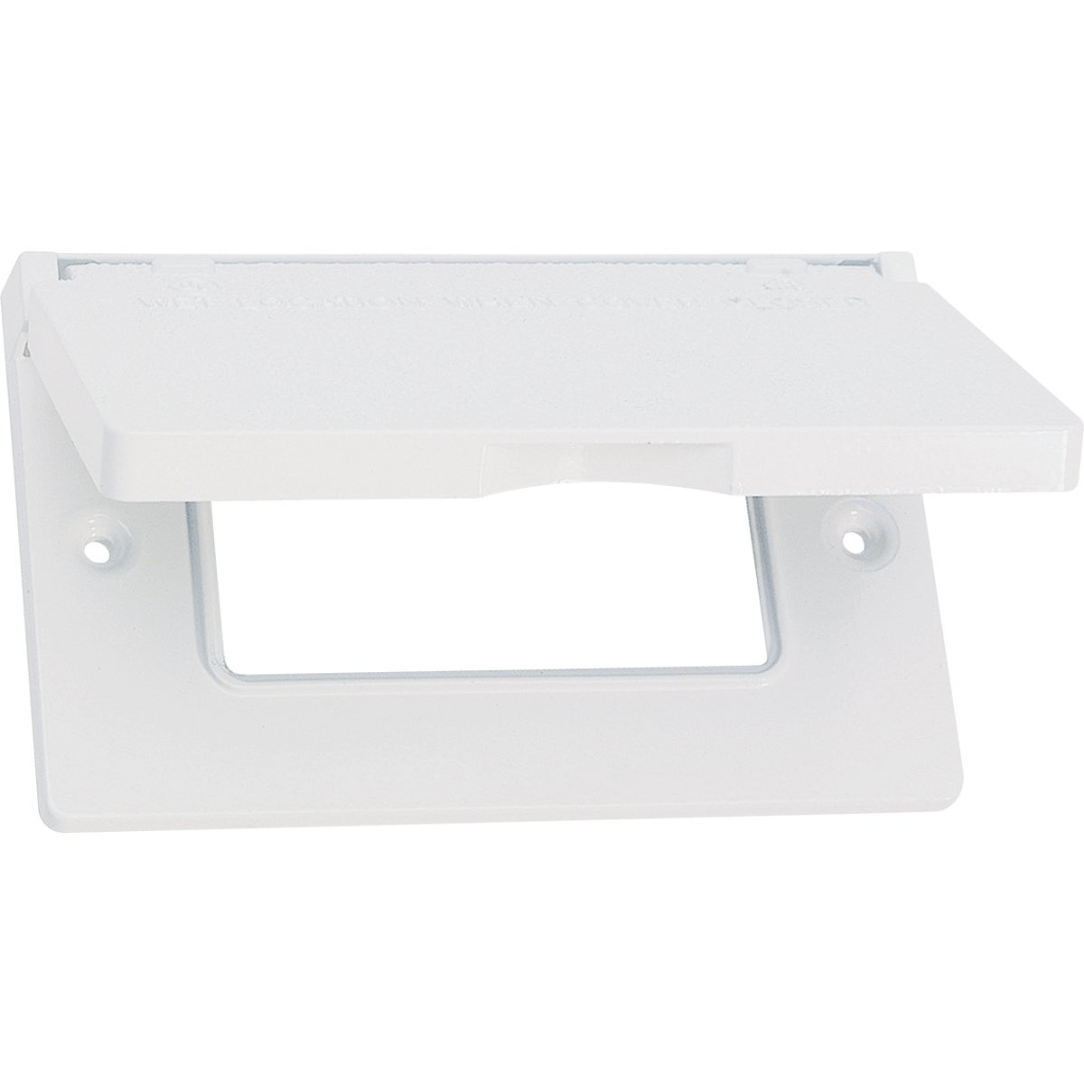 Southwire Single Gang Horizontal White Weatherproof GFCI Cover