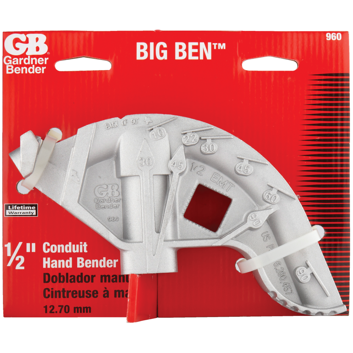 Gardner Bender Big Ben 1/2 In. EMT Conduit Bender Image 2