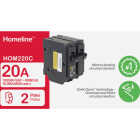 Square D Homeline 20A Double-Pole Standard Trip Circuit Breaker Image 2