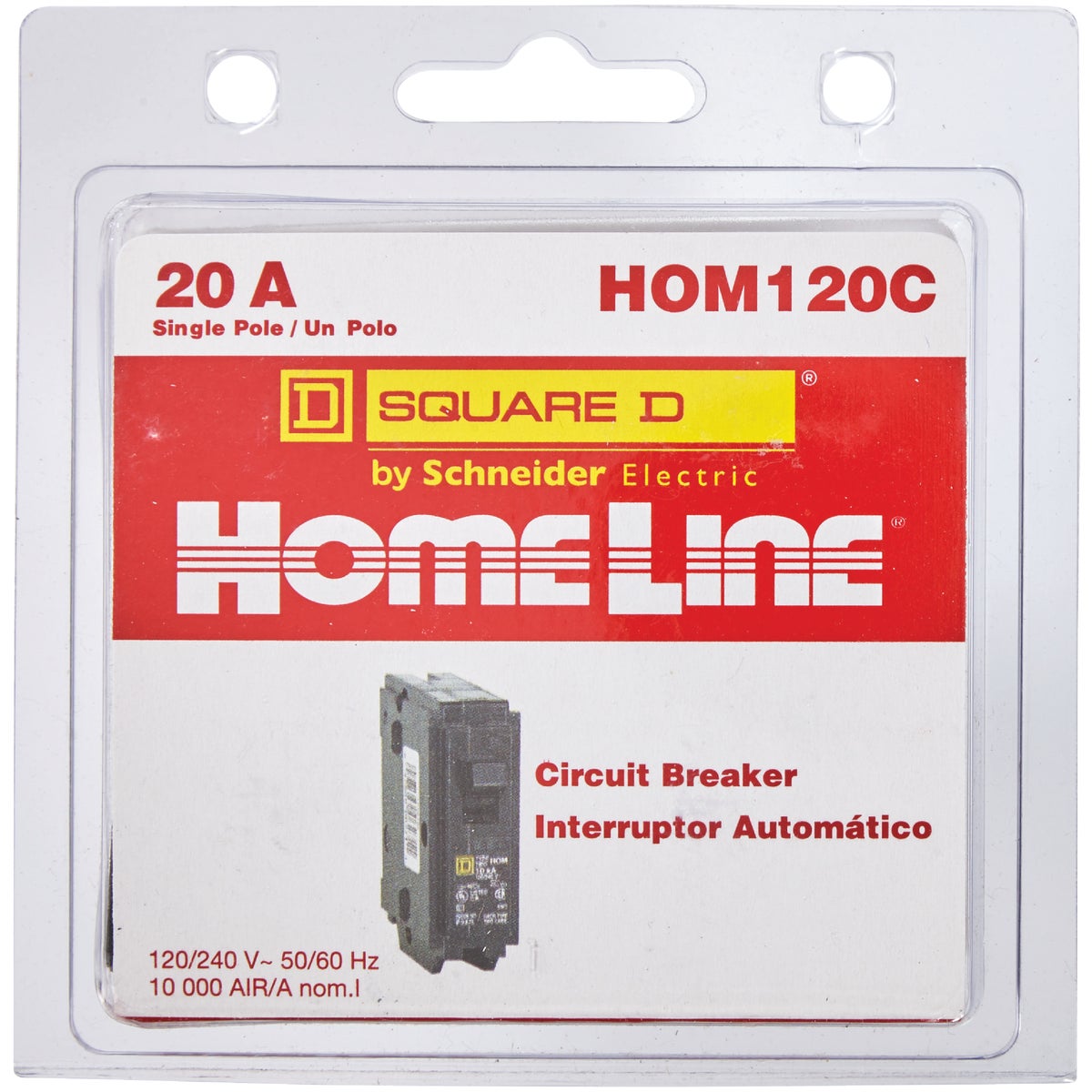 Square D Homeline 20A Single-Pole Standard Trip Circuit Breaker Image 3