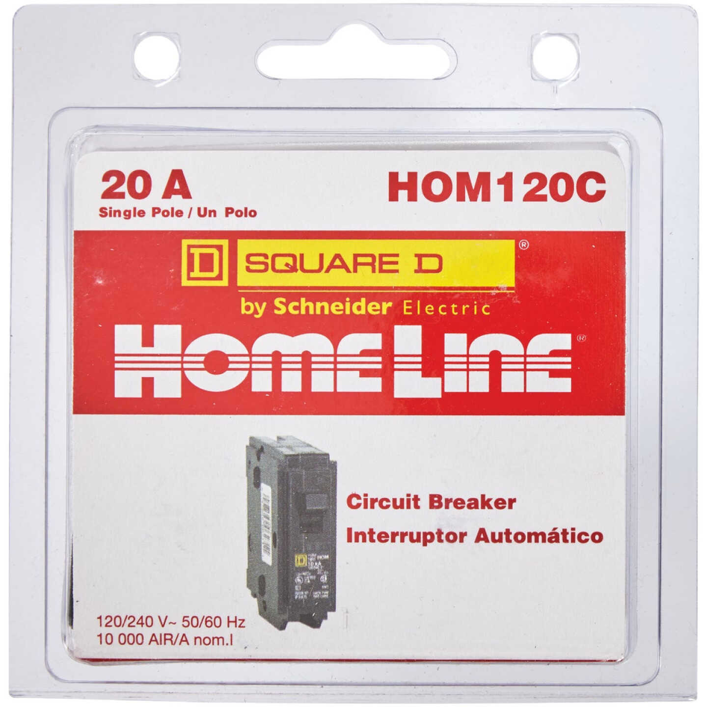 Square D Homeline 20A Single-Pole Standard Trip Circuit Breaker Image 3