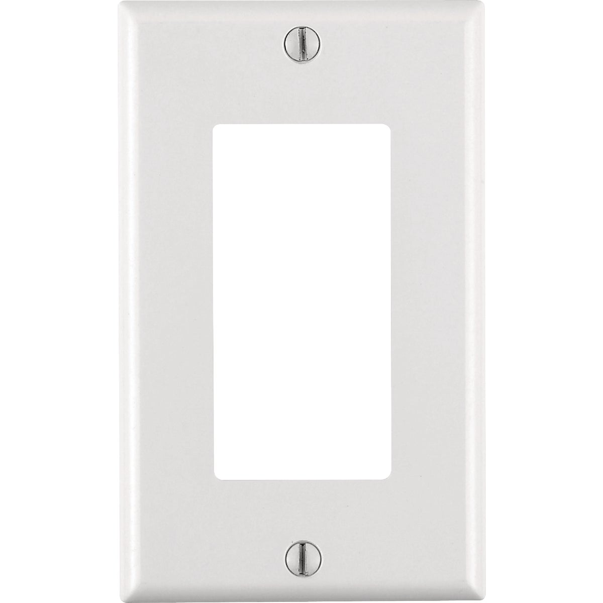 Leviton Decora 1-Gang Antimicrobial Treated Outlet Wall Plate, White