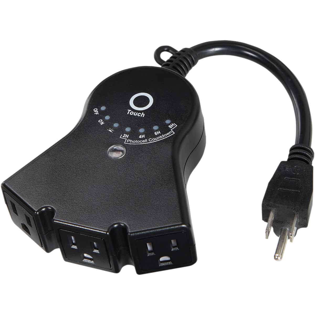 15A 125V 1875W Black Outdoor Timer
