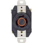 Leviton 20A 125V/250V Black Industrial Grade L14-20R Locking Outlet Receptacle Image 2