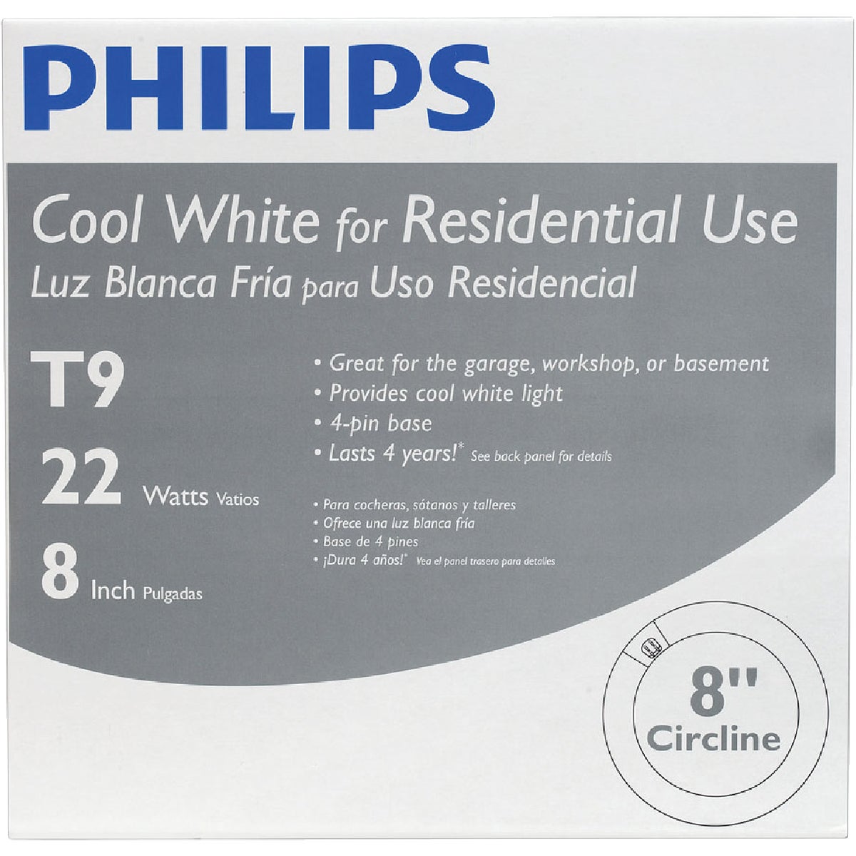 Philips 22W 8 In. Cool White T9 4-Pin Circline Fluorescent Tube Light Bulb Image 2