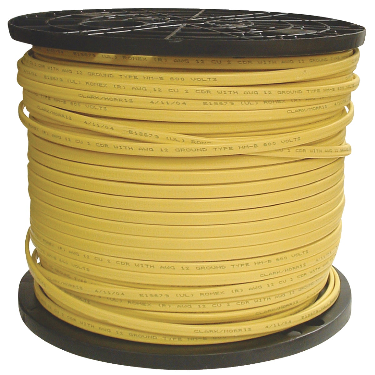 Romex 1000 Ft. 12/2 Solid Yellow NMW/G Electrical Wire Image 2