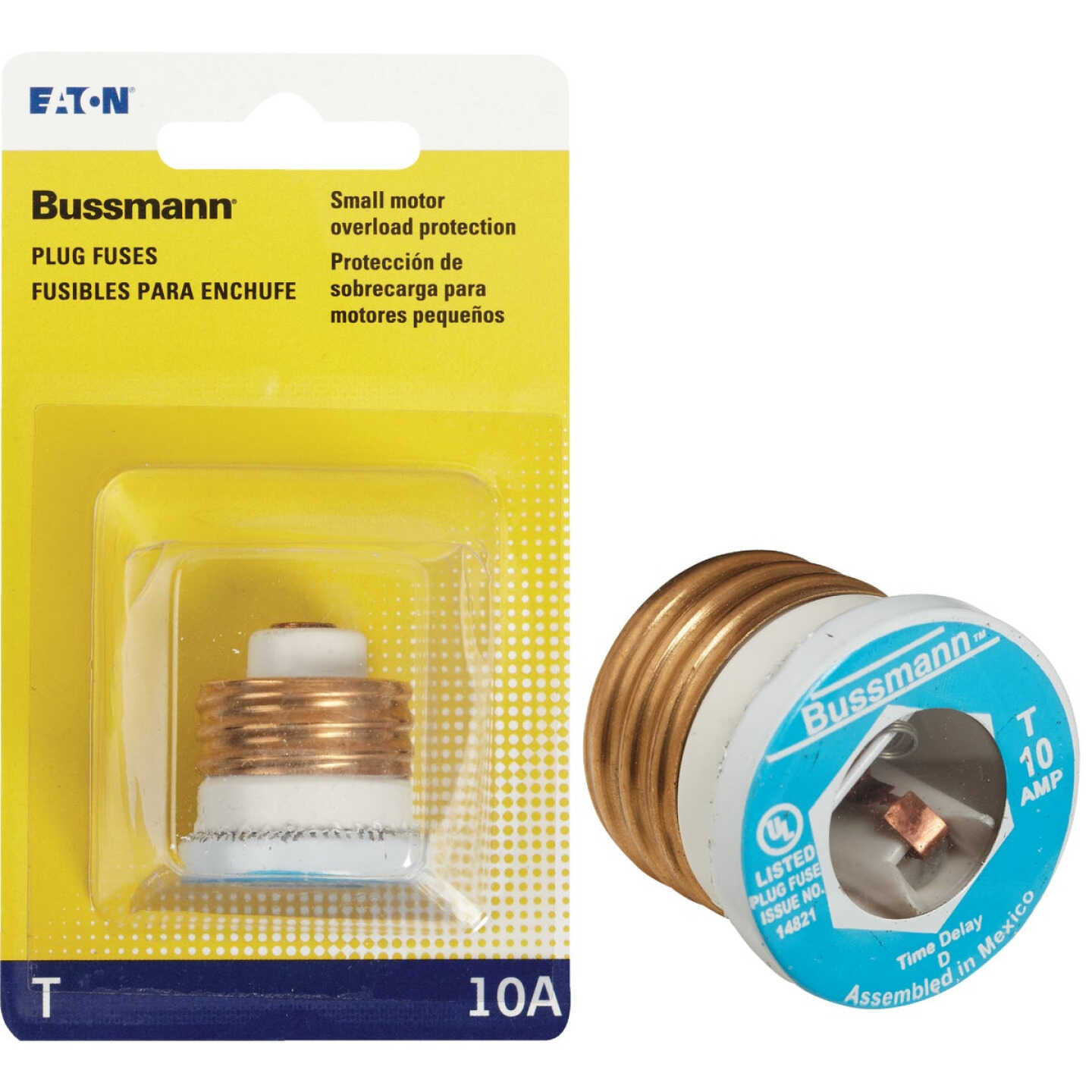 Bussmann 10A BP/T Time-Delay Plug Fuse Image 1
