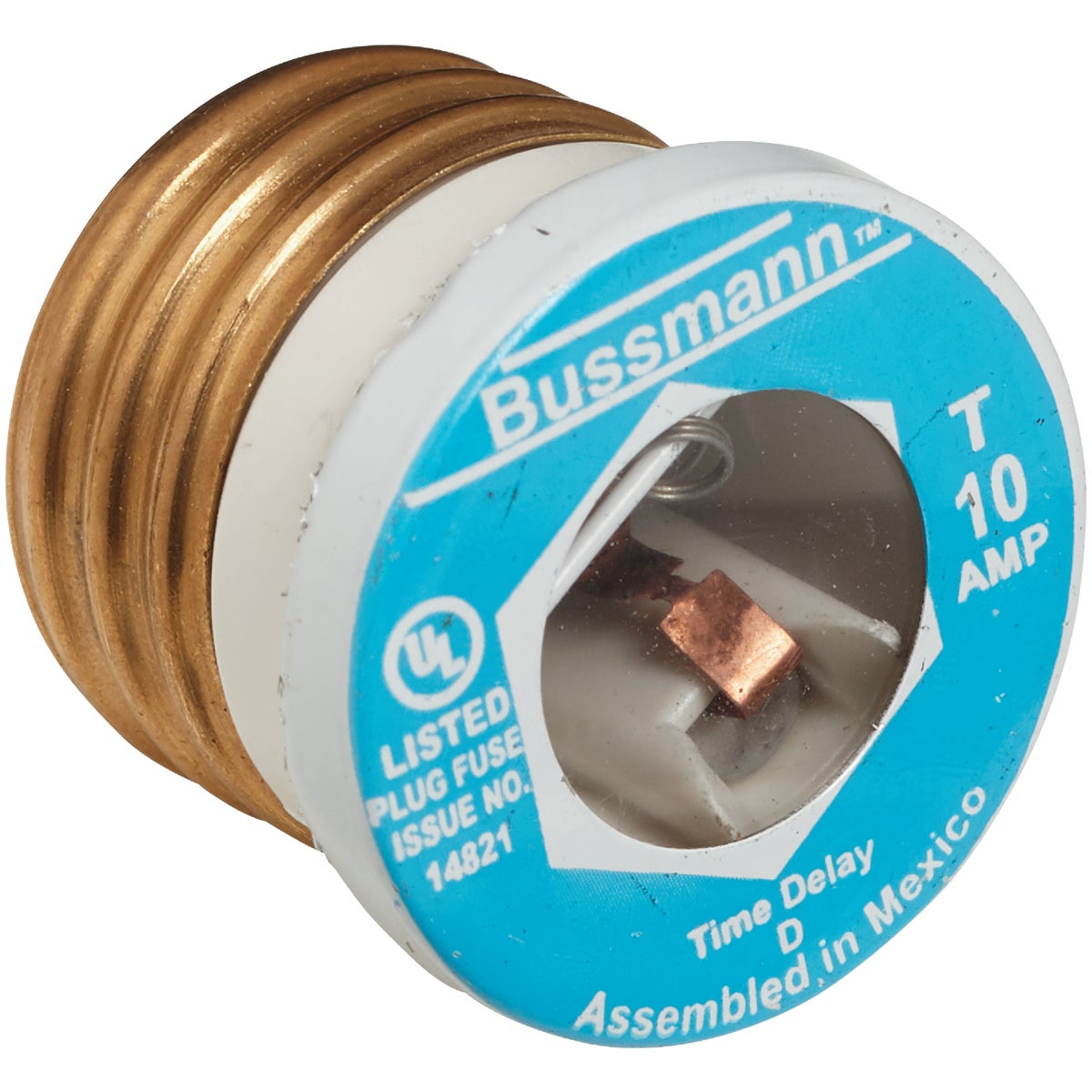 Bussmann 10A BP/T Time-Delay Plug Fuse Image 3