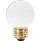 Satco 25W Frosted Medium G16.5 Incandescent Globe Light Bulb Image 1