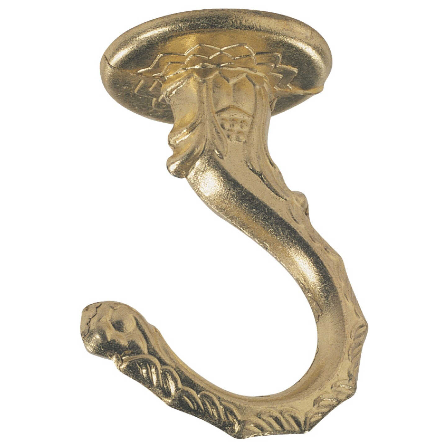 Westinghouse 2-1/2 In. Polished Brass Steel Swag Hook Image 1