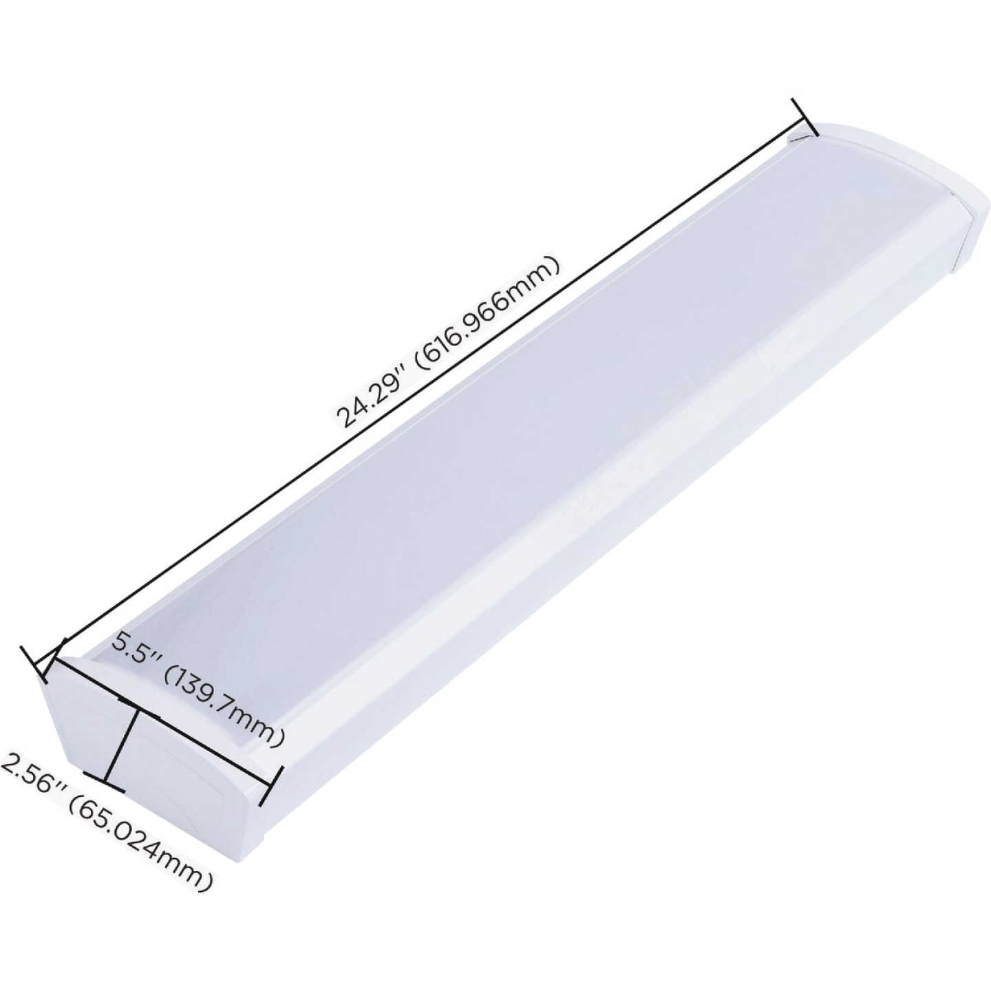 SATCO NUVO 20W LED 2 Ft. Ceiling Wrap Light Fixture CCT-Selectable White Finish Image 4