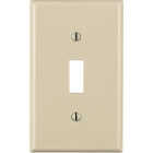 Leviton 1-Gang Thermoplastic Nylon Toggle Switch Wall Plate, Light Almond Image 1
