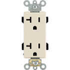 Leviton Decora Plus 20A Light Almond Residential Grade 5-20R Duplex Outlet Image 2