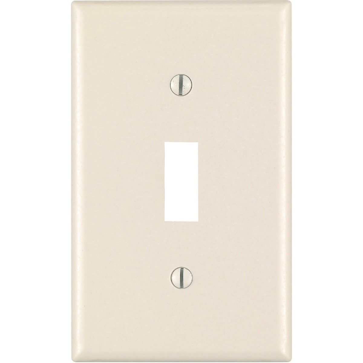 Leviton 1-Gang Plastic Toggle Switch Wall Plate, Light Almond (10-Pack) Image 1