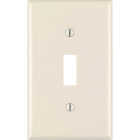 Leviton 1-Gang Plastic Toggle Switch Wall Plate, Light Almond (10-Pack) Image 1