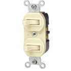 Leviton Single Pole & 3-Way Ivory 15A Duplex Switch Image 1