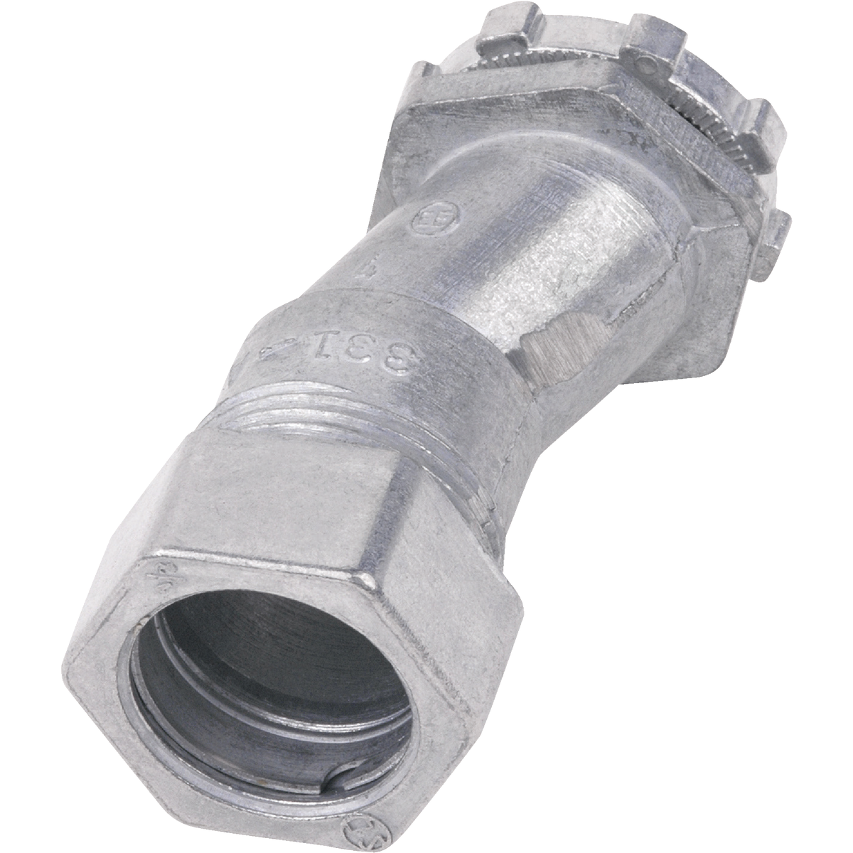 Halex 1/2 In. Compression 3/8 In. Offset EMT Conduit Connector Image 1