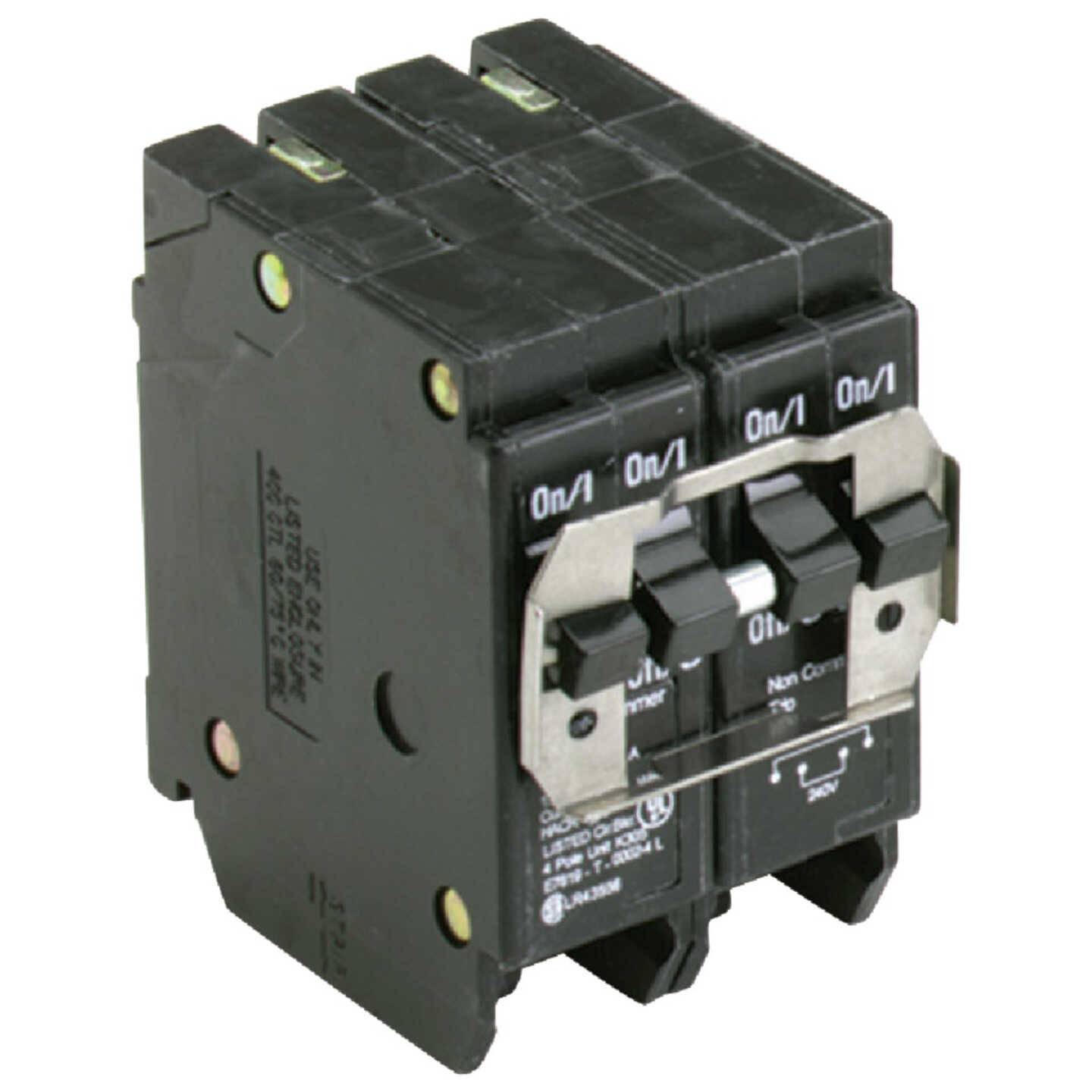 Eaton BQ 20A/20A Quad-Pole Standard Trip Quadplex Circuit Breaker Image 1