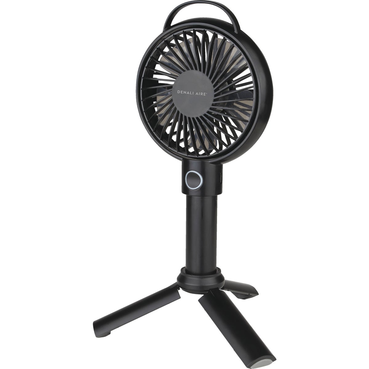 Denali Aire Plastic 4 In. Rechargeable USB Black Handheld Fan Image 1