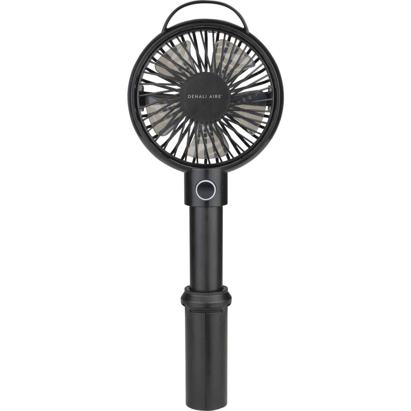 Denali Aire Plastic 4 In. Rechargeable USB Black Handheld Fan Image 3
