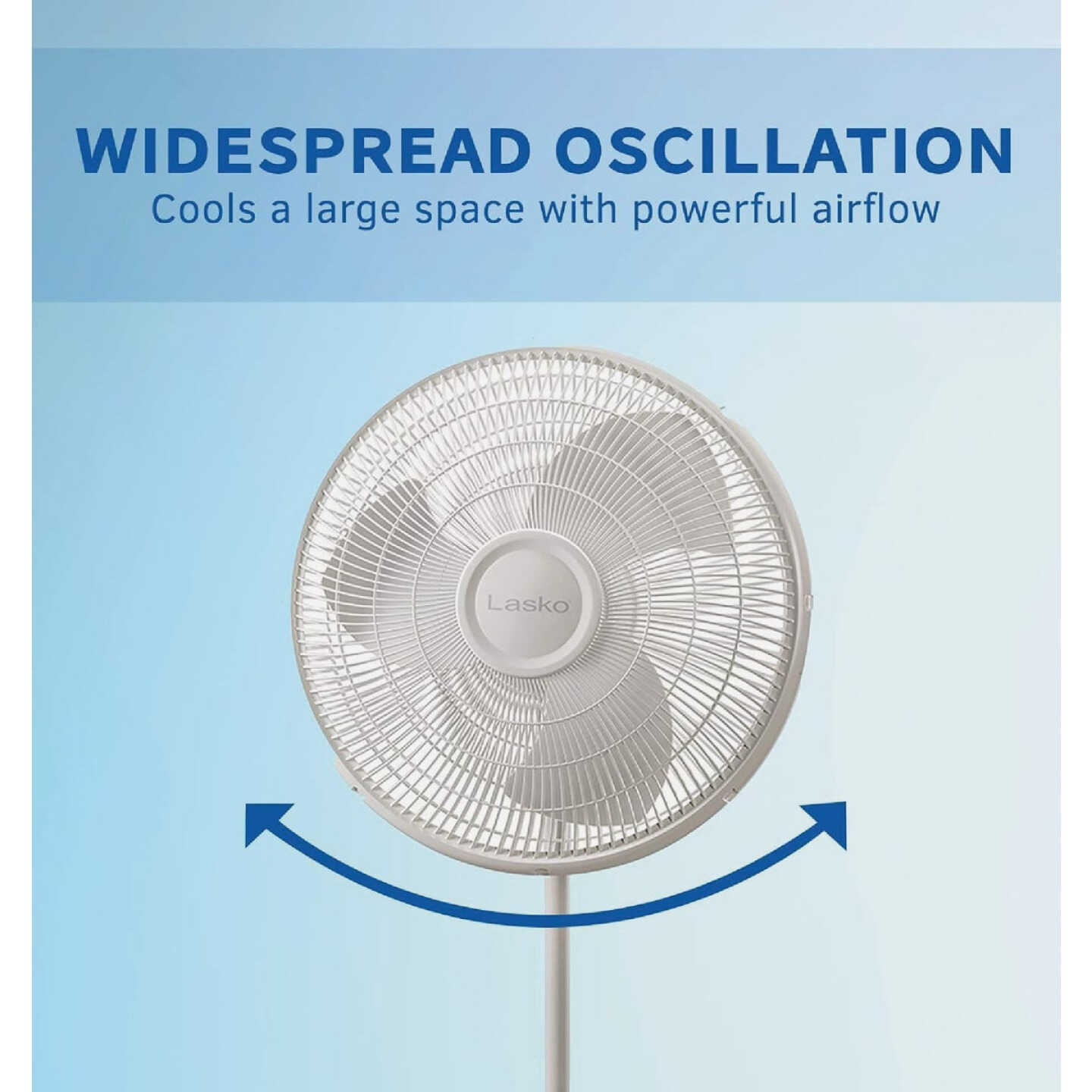 Lasko 16 In. White Pedestal Fan Image 3