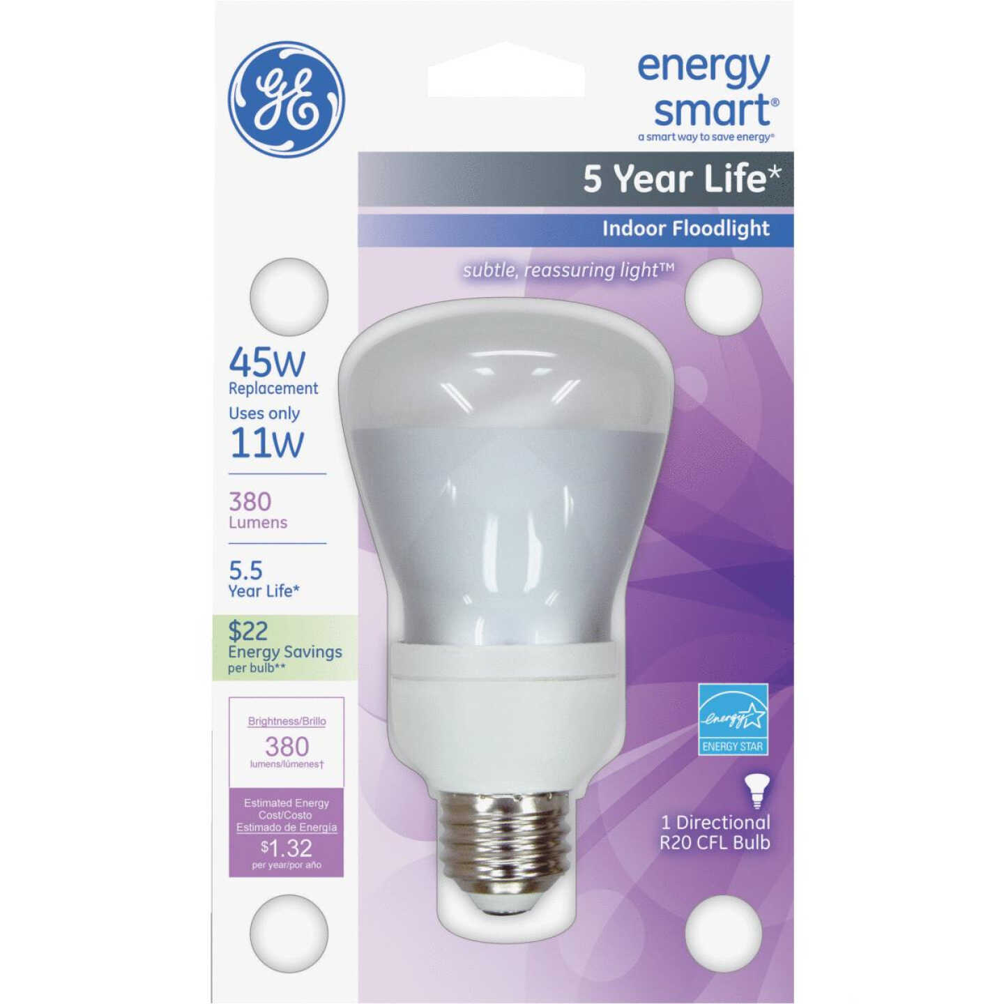 11W R20 REFLECT CFL BULB Image 1