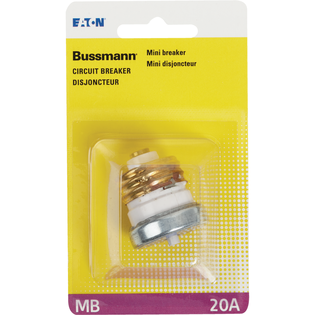 Bussmann 20A 125V Time-Delay Mini-Breaker Image 2
