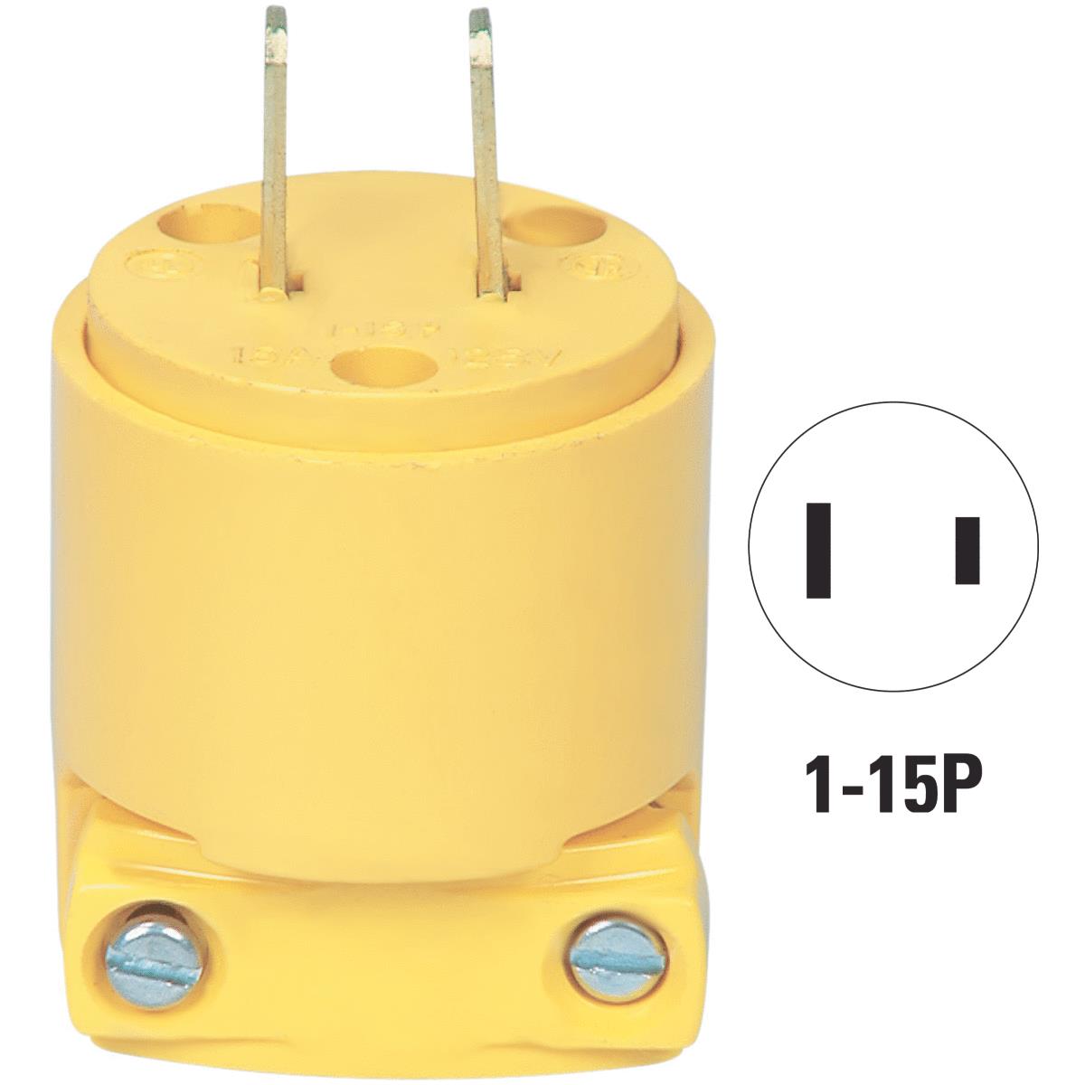 2-WIRE YEL CORD PLUG