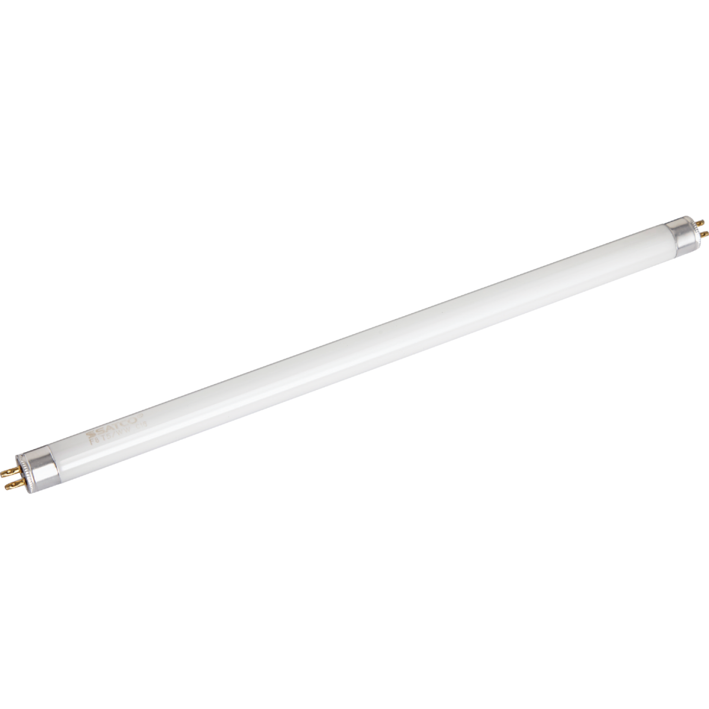 Satco 8W 11.9 In. Warm White T5 Miniature Bi-Pin Preheat Fluorescent Tube Light Bulb Image 1