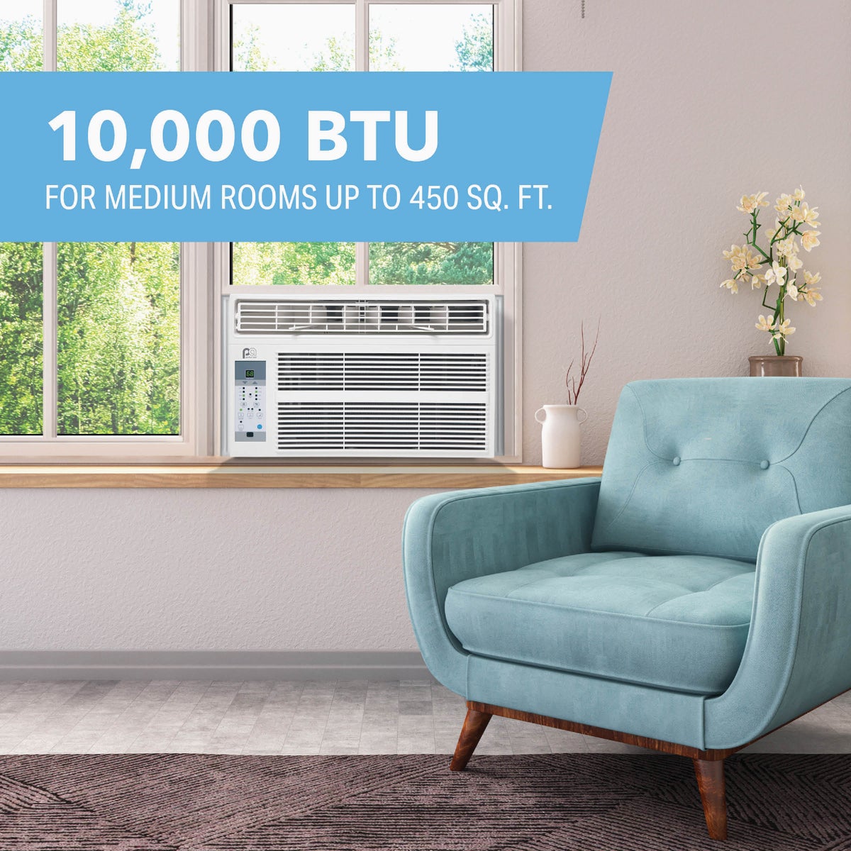 Perfect Aire 10,000 BTU 450 Sq. Ft. Window Air Conditioner with Remote Control Image 4