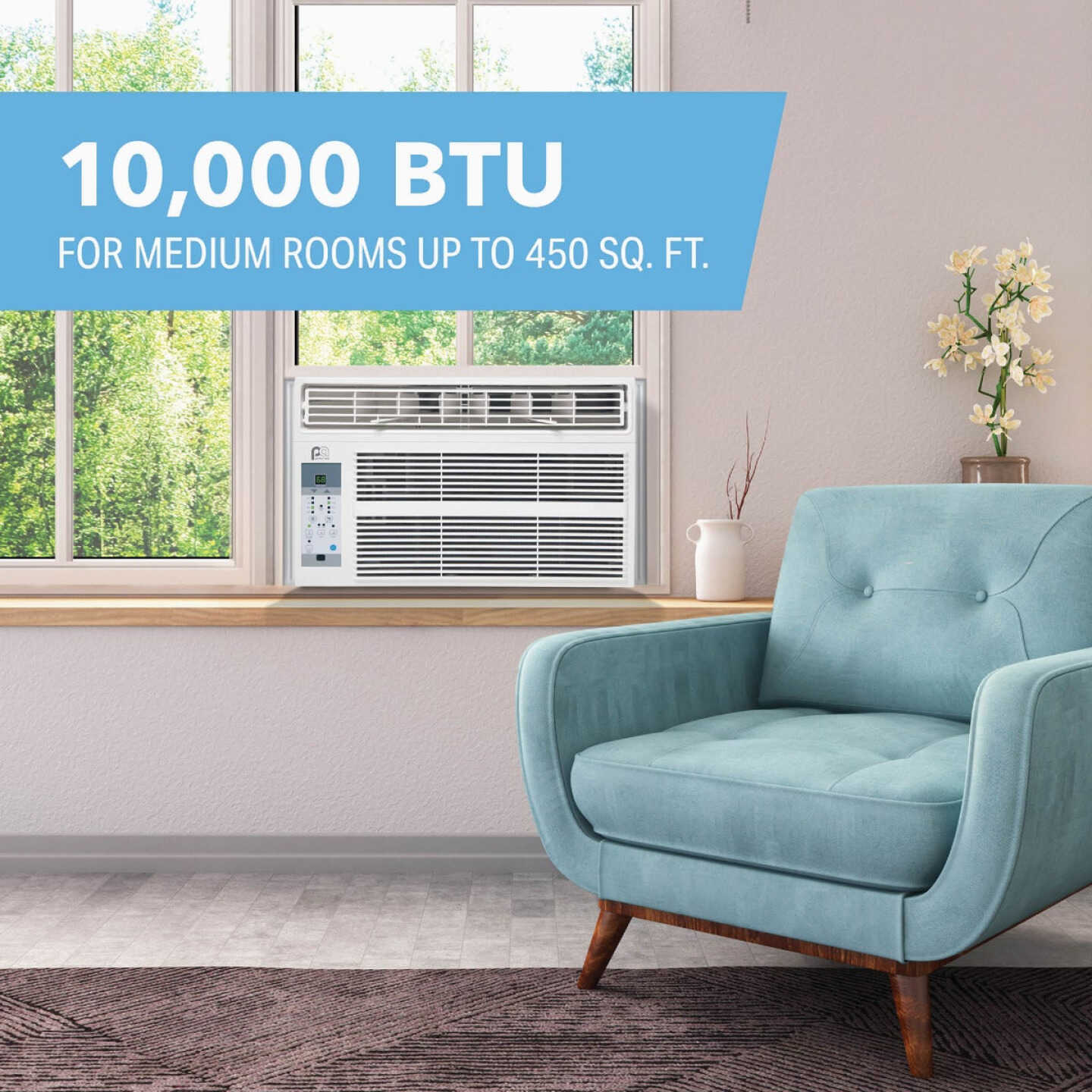Perfect Aire 10,000 BTU 450 Sq. Ft. Window Air Conditioner with Remote Control Image 4