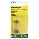 Bussmann 1/2A MDL Glass Tube Electronic Fuse (2-Pack) Image 2