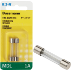 Bussmann 1A MDL Glass Tube Electronic Fuse (2-Pack) Image 1