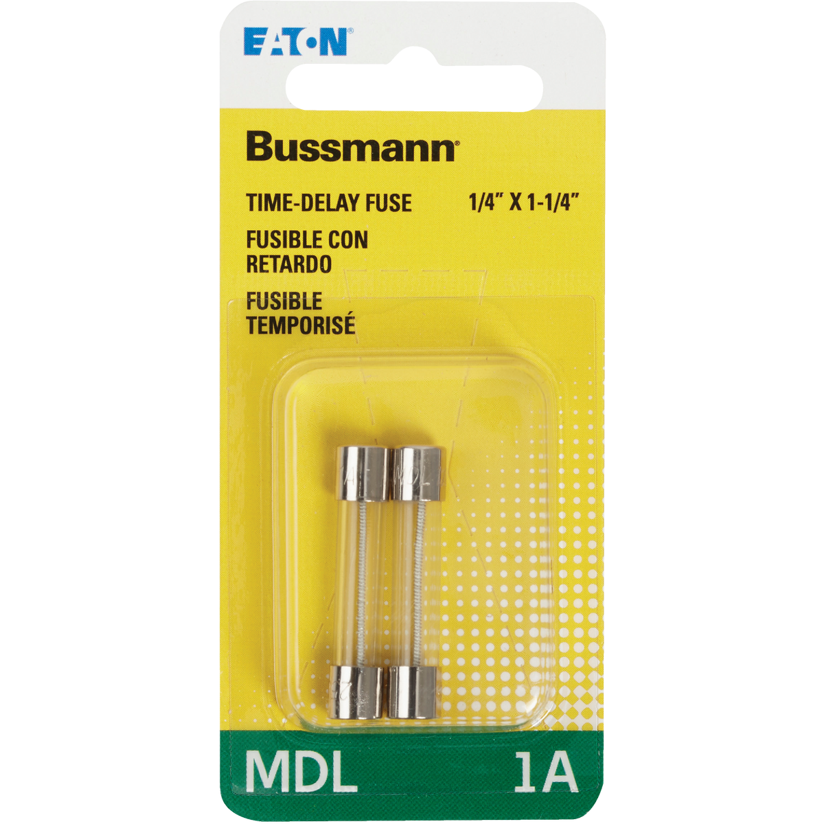 Bussmann 1A MDL Glass Tube Electronic Fuse (2-Pack) Image 2