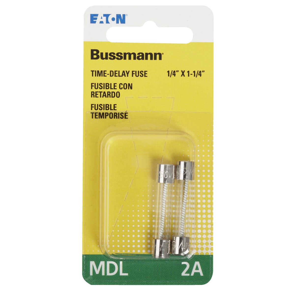 Bussmann 2A MDL Glass Tube Electronic Fuse (2-Pack) Image 2