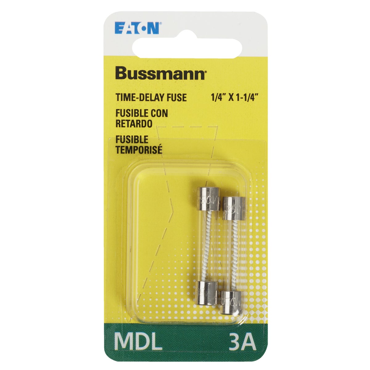 Bussmann 3A MDL Glass Tube Electronic Fuse (2-Pack) Image 2