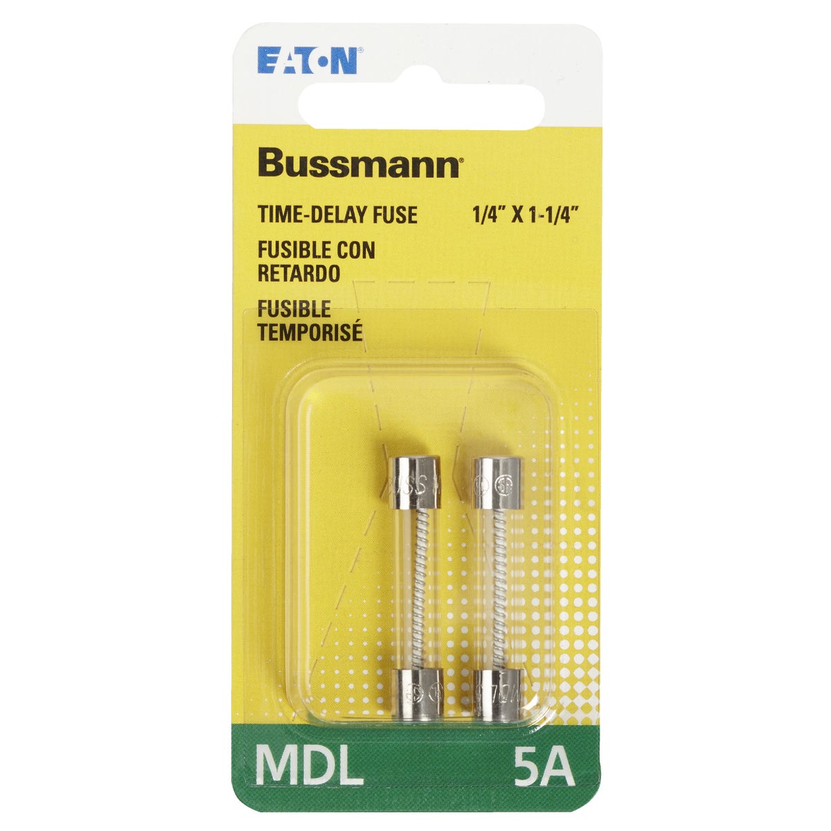 Bussmann 5A MDL Glass Tube Electronic Fuse (2-Pack) Image 2