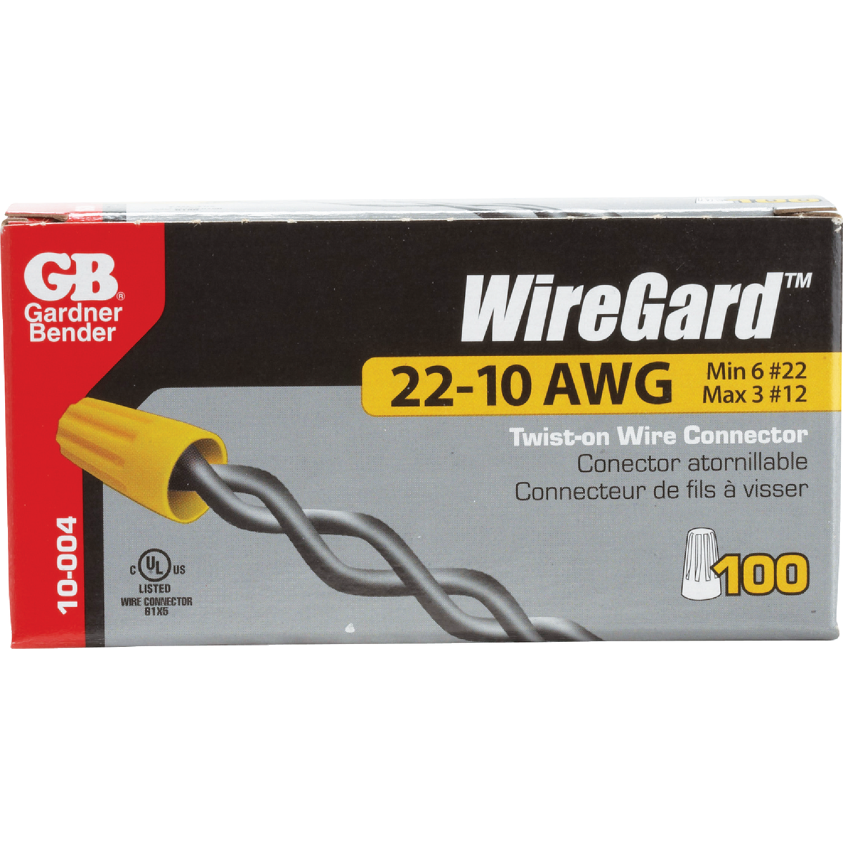 Gardner Bender WingGard Medium Yellow 18 AWG to 10 AWG Wire Connector (100-Pack) Image 2