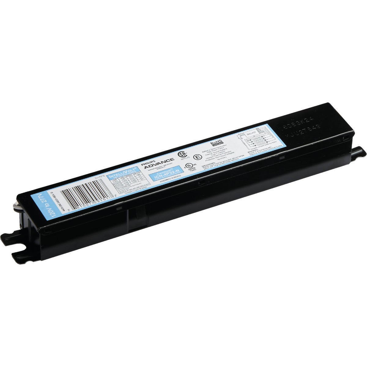 Philips Advance Instant Start 32W 120V/277V 3 or 4 Lamp Electronic Ballast Image 2