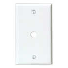 Leviton 1-Gang Plastic White Telephone/Cable Wall Plate with 0.312 In. Hole Image 1