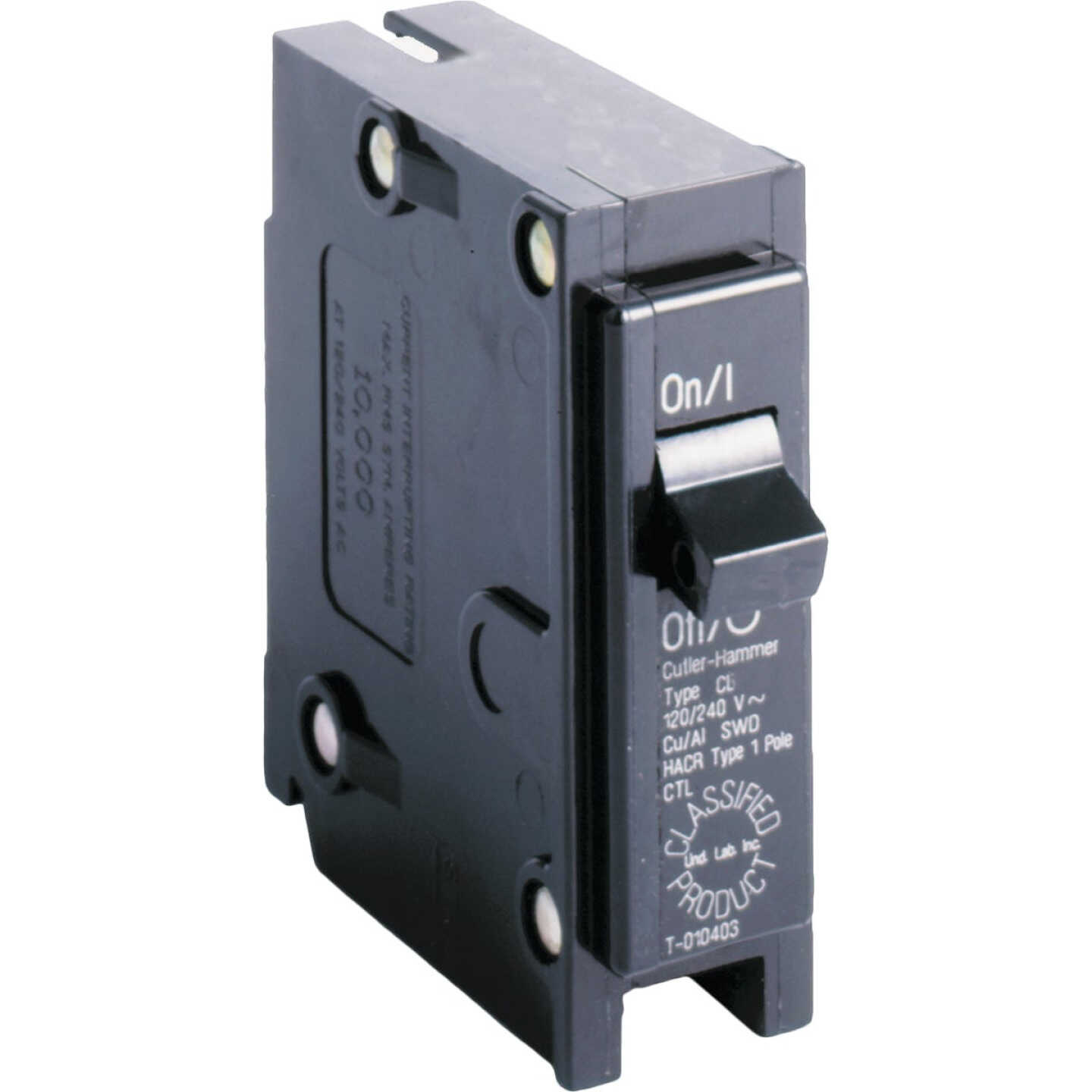 Eaton 15A Single-Pole Standard Trip Universal Replacement Circuit Breaker Image 1