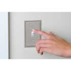 Amerelle Metro Line 1-Gang Cast Metal Toggle Switch Wall Plate, Brushed Nickel Image 2