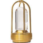 Westek Amerelle Bristol Satin Gold Rechargeable Indoor/Outdoor LED Lamp Image 1