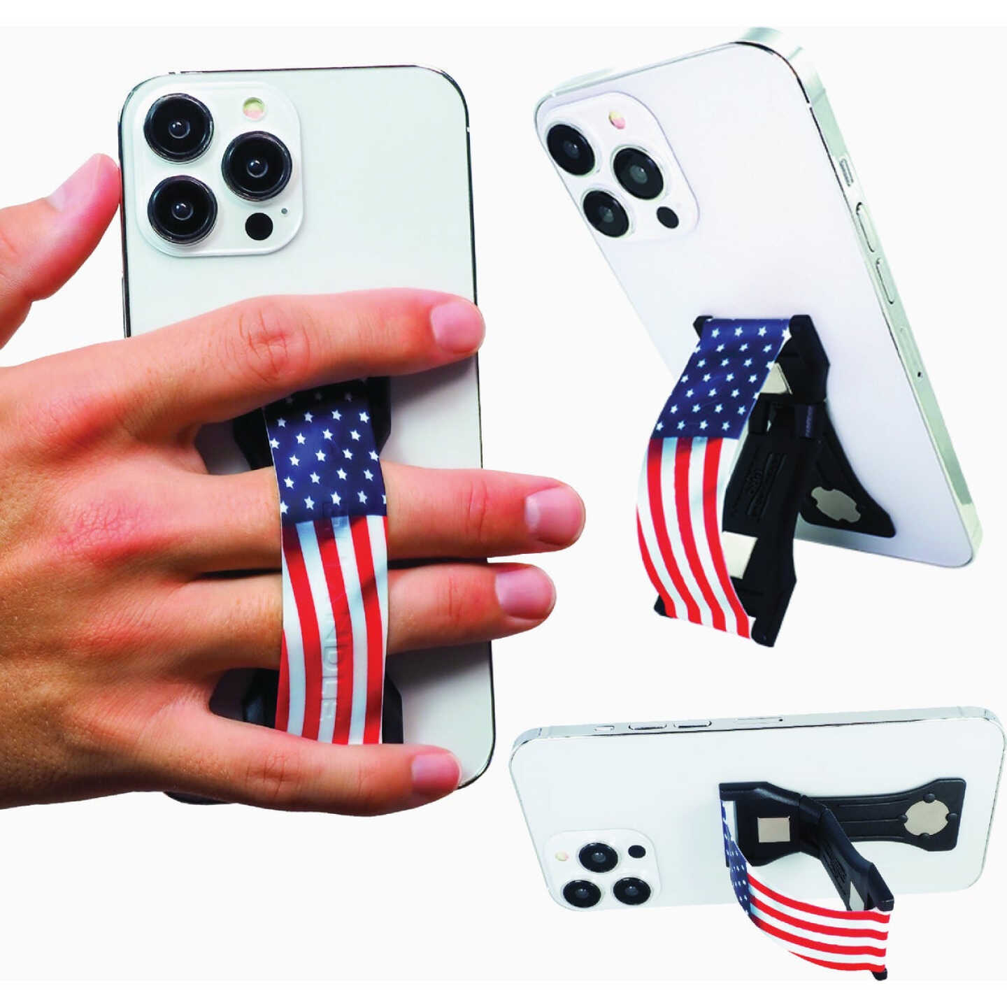 LoveHandle PRO Wavy American Flag Phone Grip Image 4
