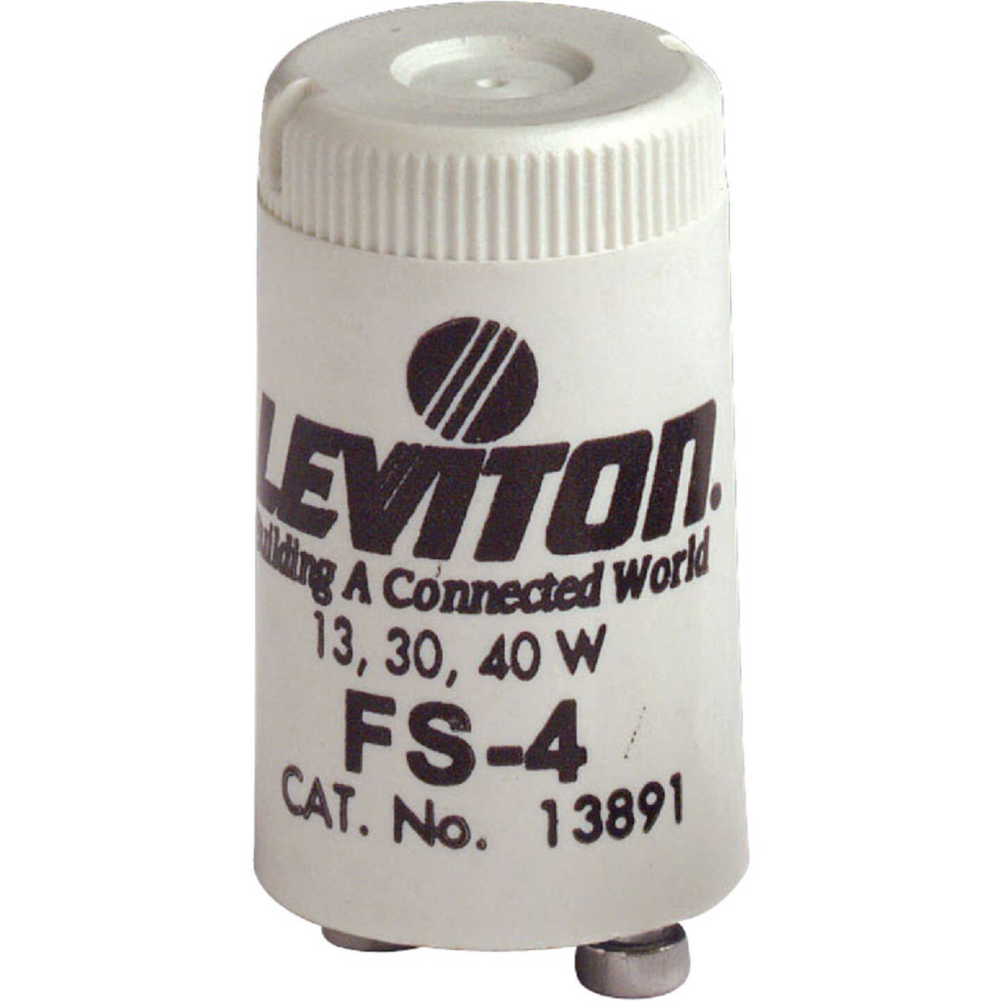 Leviton 13W/30W/40W 2-Pin T8 FS-4 Fluorescent Starter Image 1